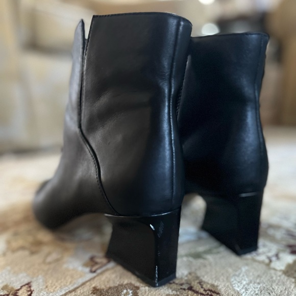 Franco Sarto Women’s Sandria Bootie Ankle Black Leather Size 9.5 - Picture 12 of 17